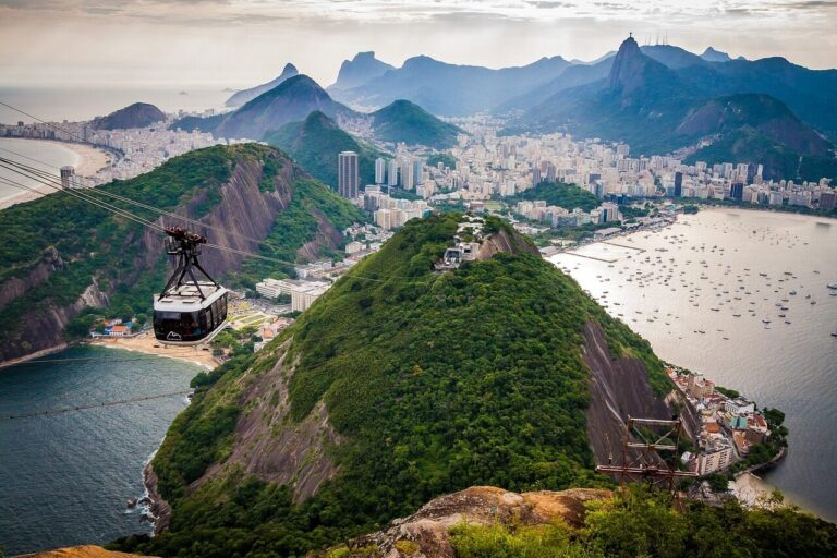 Aerial view of Rio de Janeiro, the starting point for a 10 days in Brazil itinerary