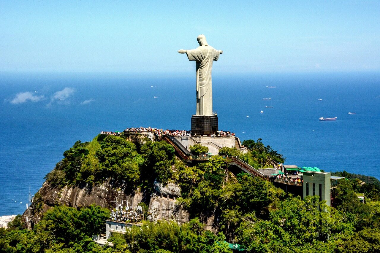 Christ the Redeemer over Rio, easy to visit under Brazil entry requirements Europe travelers face