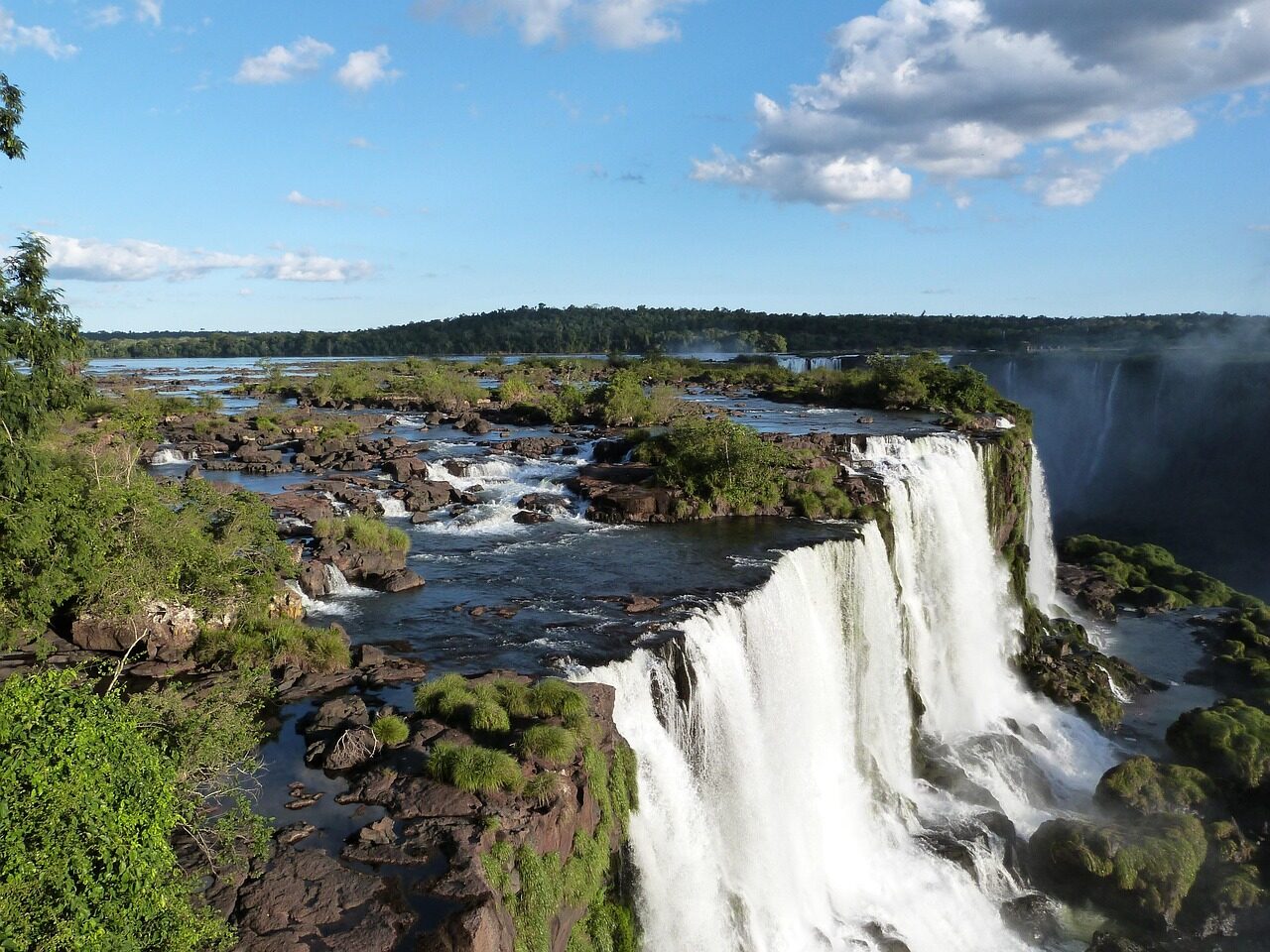 Foz do Iguacu travel guide view of Iguazu Falls from the Brazilian side