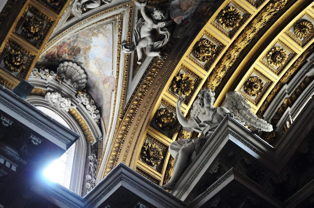 Gilded baroque interior of the Igreja de São Francisco in Pelourinho, Salvador